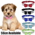 thumbnail image 1 of Crystal Dog Collar with Bow Tie Rhinestone Puppy Collars Bling for Cat Dogs,11Size Available, 1 of 6