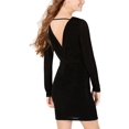 thumbnail image 1 of Crystal Doll Women's Slinky Open Back Cocktail Dress, Black XXS - NEW, 1 of 2