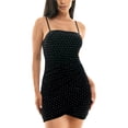 thumbnail image 1 of Crystal Doll Womens Juniors Velvet Jeweled Sheath Dress, 1 of 2