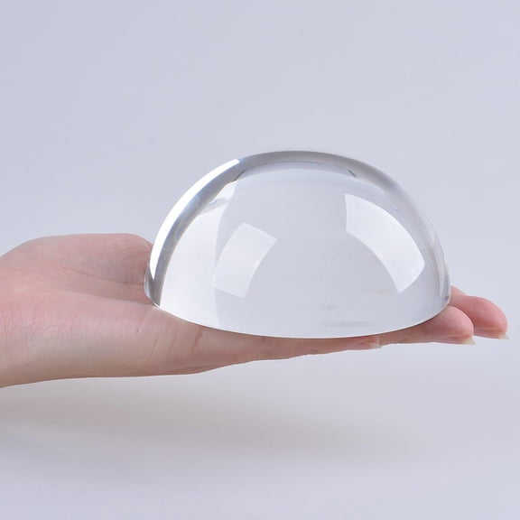 Crystal Dome Magnifier/Paperweight Reading Magnifying Glass-3.9 Inch