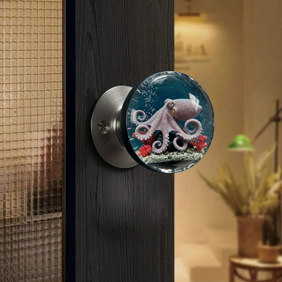 Crystal Door Handle, Decorative Glass Door Knob, Elegant Home Door Hardware, Clear Crystal Knob for Doors, Cabinets, and Furniture