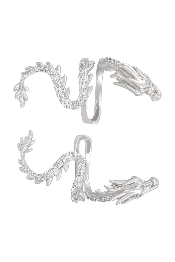 Crystal Dragon Ear Cuff Ear Accessory Delicate Dragon Individualized Ear Cuff Exquisite Ear Wrap Clips Charm for Women