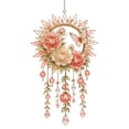 thumbnail image 1 of Crystal Dream Catcher, Boho Moon Sun Dream Catchers for Adults, Handmade Crystal Dreamcatcher Wall Hanging, Bedroom Living Room Window Garden Decor (Pink-C), 1 of 7