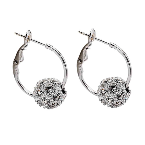 Crystal Earrings, Hypoallergenic Sensitive Ear Green Zircon Studs, Fresh Summer Needle Earrings for Women Elegant Gift Any Occasion, Silver
