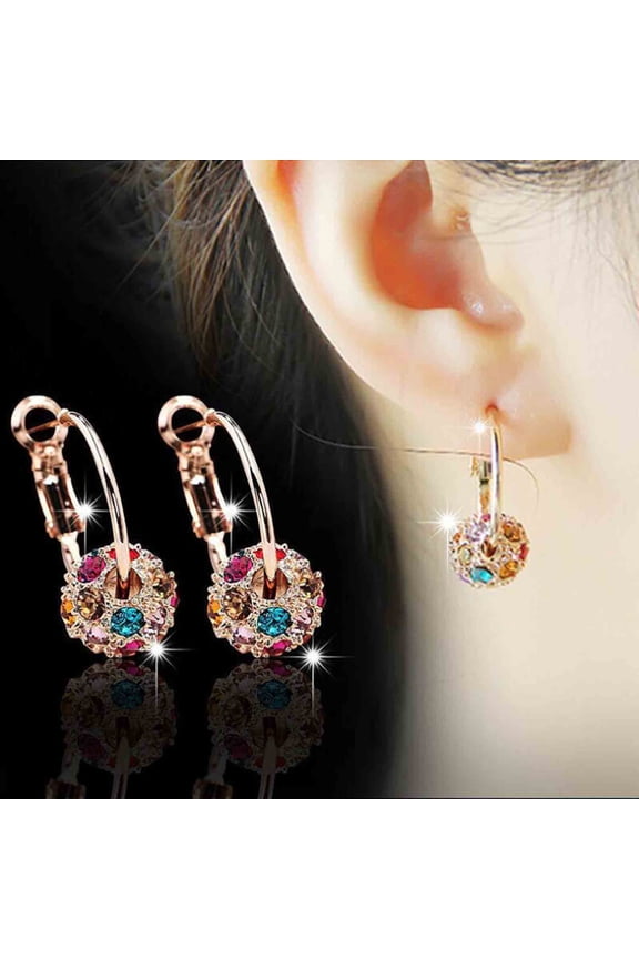 Crystal Earrings, Hypoallergenic Sensitive Ear Green Zircon Studs, Fresh Summer Needle Earrings for Women Elegant Gift Any Occasion