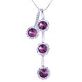 thumbnail image 1 of Crystal Elements Purple Dangling Sunflower Necklace Pendant, 1 of 4