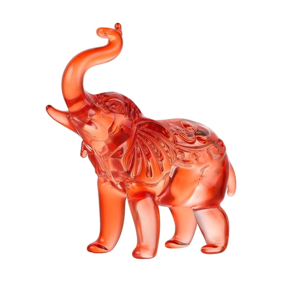 Crystal Elephant Figurines Collectible Glass Lucky Animal Paperweight Ornament Home Decors Table Centerpieces