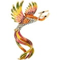 thumbnail image 1 of Crystal Enamel Brooch Vintage Phoenix Brooch Pin Elegant Banquet Brooch Fashion Bird Pin for Clothing Accessories, 1 of 7