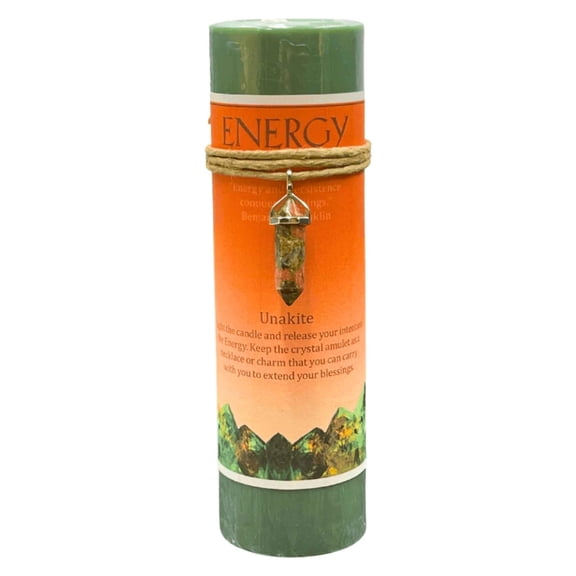 Crystal Energy Pillar Candle Energy