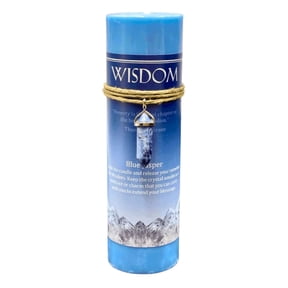 Crystal Energy Pillar Candle Wisdom