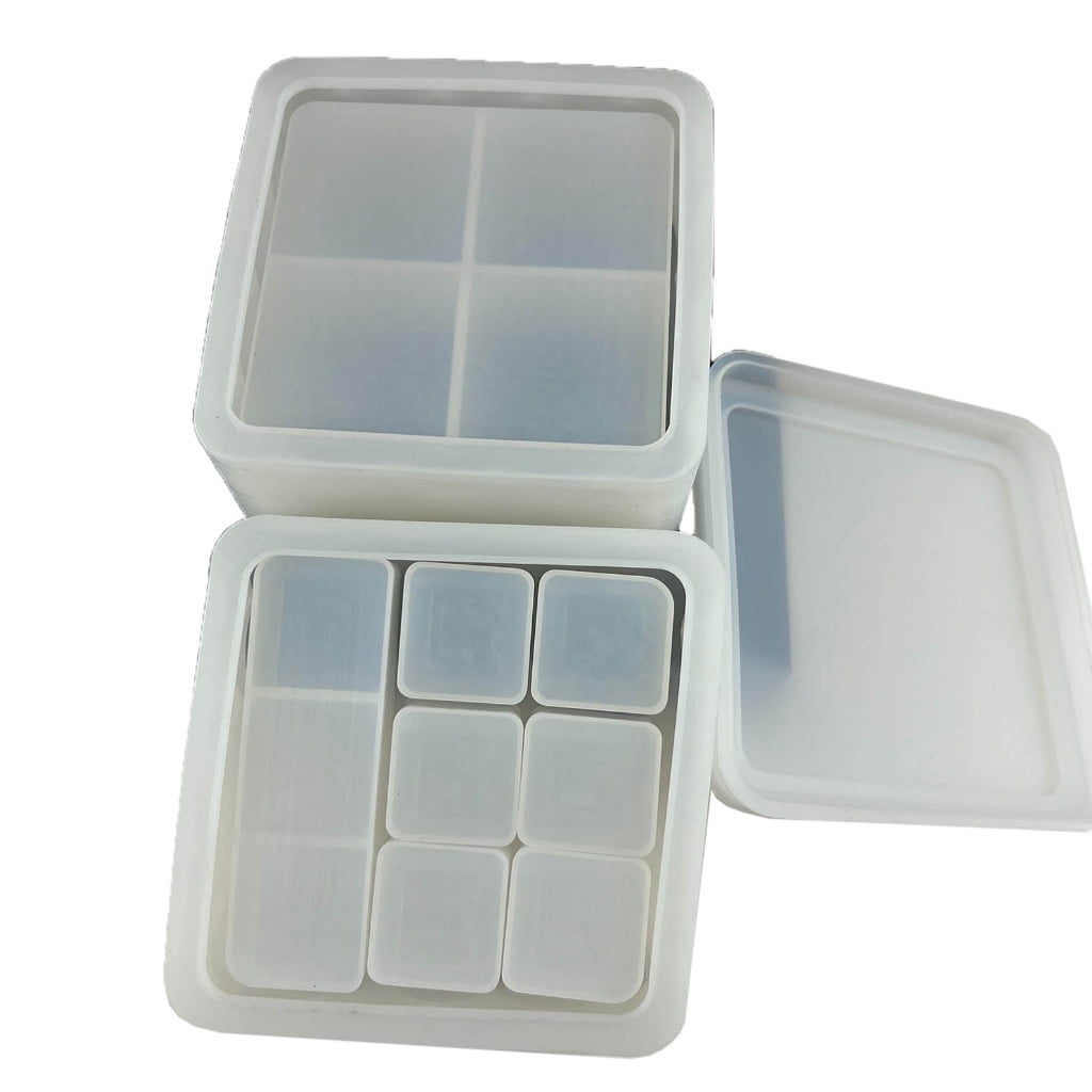 Crystal Epoxy Silicone Jewelry Box Mold Stackable Resin Lipstick ...