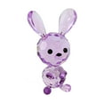 thumbnail image 1 of Crystal Expressions 3.5" Bunny Figurine L Easter Rabbit Spring Acrye48 Purple, 1 of 1
