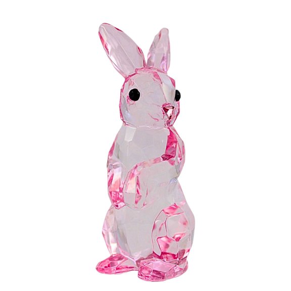 Crystal Expressions 3.50In Springtime Bunny, Acrylic, Easter Rabbit Acrye80 Pink