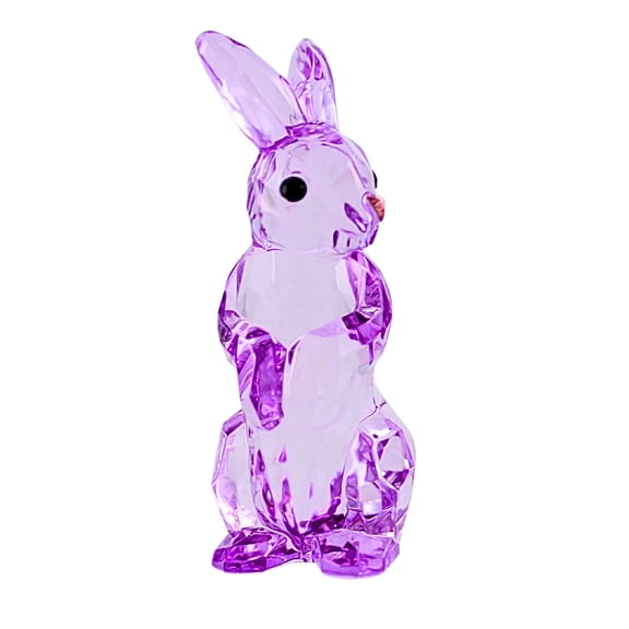 Crystal Expressions 3.50In Springtime Bunny, Acrylic, Easter Rabbit Acrye80 Purple