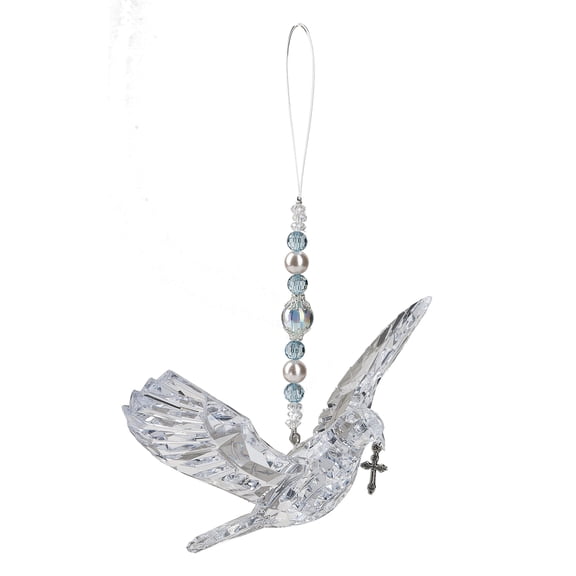 Crystal Expressions Hanging Dove with Cross