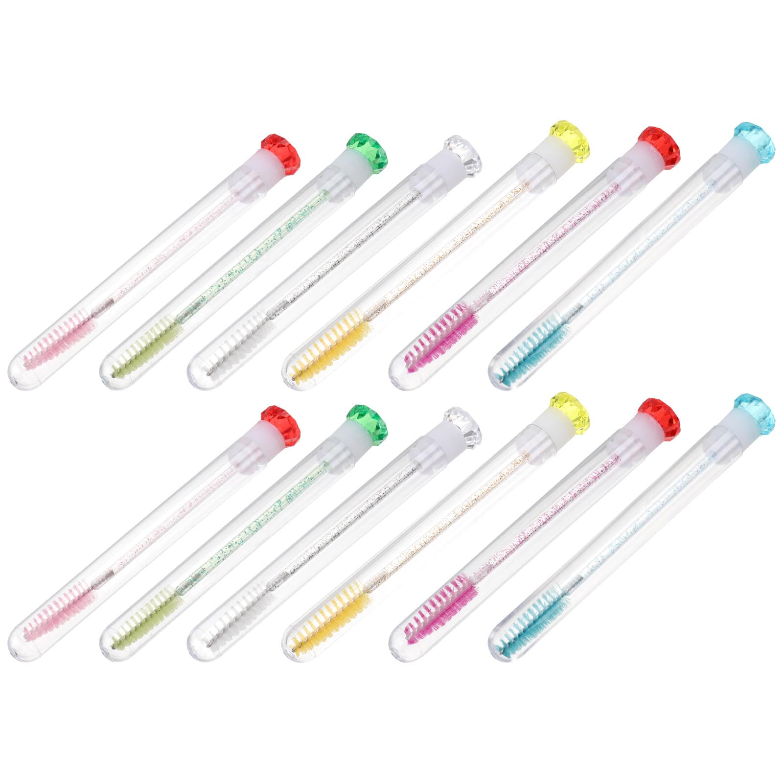 Crystal Eyelash Brush Tube Hair Washing Basin Mascara Travel Spully for Lashes Mask Portable