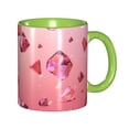 thumbnail image 1 of Crystal Falling Coffee Mug Fun Custom Ceramic Mugs 11oz Green, 1 of 5