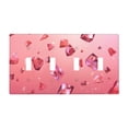 thumbnail image 1 of Crystal Falling Switch Cover Decorative Wall Plate / 4-Gang 4-Toggle / Standard Size 4.5x8 in, 1 of 5