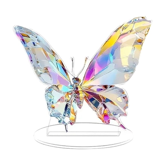 Crystal Figurine 2D Transparent Acrylic Decor For Home Office Birthday Graduation Gift
