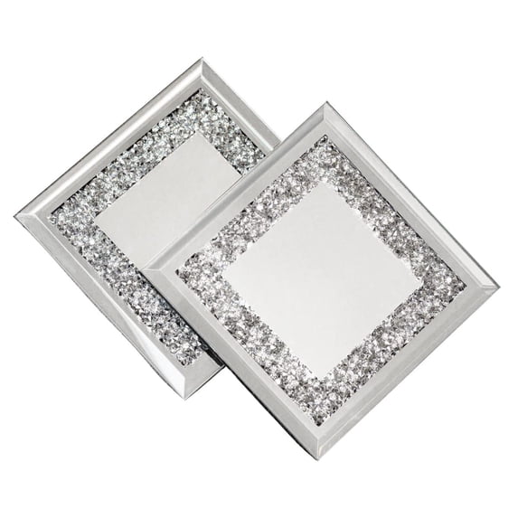 Crystal-Filled Coaster Set