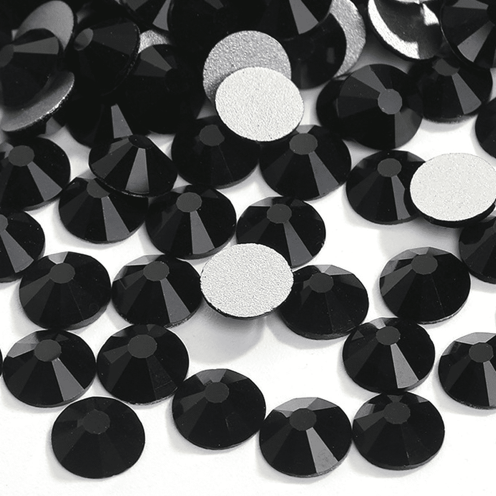 RODAKY 3D Black Crystal Rhinestones for Nails Design 810Pcs Nail Art  Rhinestone Beads Flatback Gems for Nail Multi 6 Shapes Nails Crystal  Diamonds for