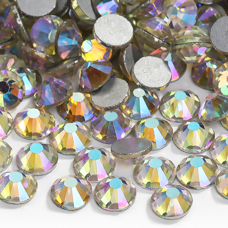 Crystal Flatback Rhinestones Glue On Diamantes Gems For Nail Art