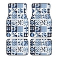 thumbnail image 1 of Crystal Fleece Car Floor Mats Set Of Four - Bottom Injection Molded For Easy Installation To Prevent Interior Contamination Suitable For Most Cars Aliceblue Geometric Patterns_2, 1 of 7