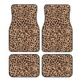thumbnail image 1 of Crystal Fleece Car Floor Mats Set Of Four - Bottom Injection Molded For Easy Installation To Prevent Interior Contamination Suitable For Most Cars Animal Leopard Pattern (2), 1 of 7