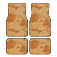 thumbnail image 1 of Crystal Fleece Car Floor Mats Set Of Four - Bottom Injection Molded For Easy Installation To Prevent Interior Contamination Suitable For Most Cars Sandybrown Marble_1, 1 of 7