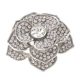thumbnail image 1 of Crystal Flower Brooch, 1 of 2