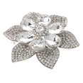 thumbnail image 1 of Crystal Flower Brooch, 1 of 2