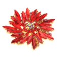 thumbnail image 1 of Crystal Flower Brooch, 1 of 2