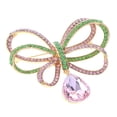 thumbnail image 1 of Crystal Flower Brooch, 1 of 2