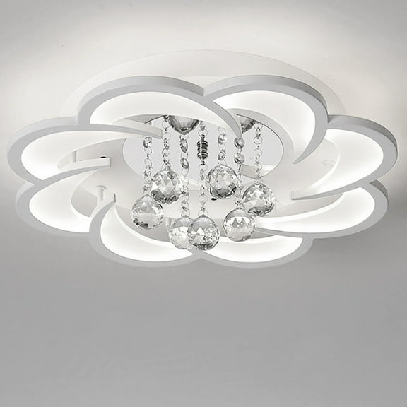 Crystal Flower Shaped Acrylic LED Ceiling Light Chandelier Lamp Fixture