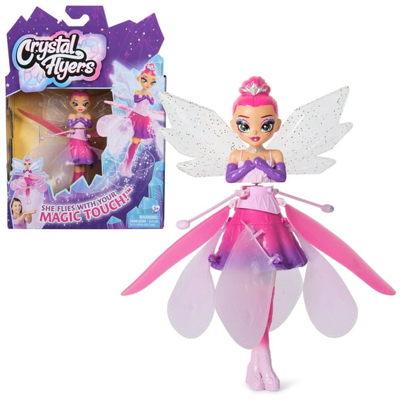 Crystal Flyers, Magical Flying Doll with Crystal Wings, Interactive Kids Toys for Ages 5 and up