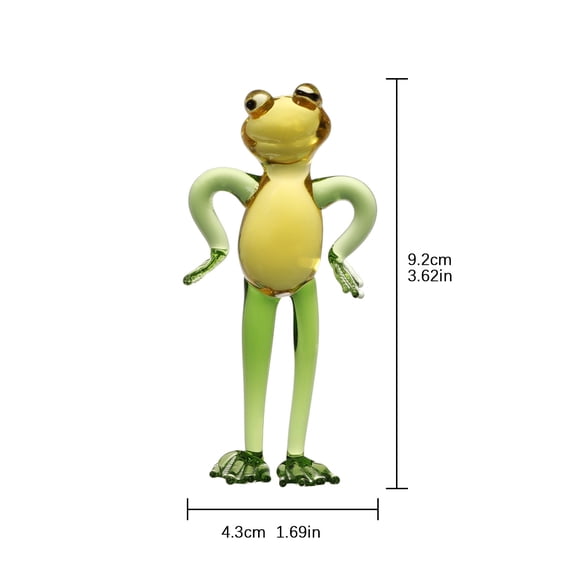 Crystal Frog Figurines Glass Decor Animal Figurines, Frog Gifts for Women Collectible Figurines Paperweights Birthday for Mom FriendsFrog Standing
