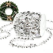 Crystal Garland Bead Christmas Tree Clear Iridescent for Winter Home Decoration 32.80 Ft