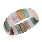 SHOP LC Beaded Bracelets for Women Tiger Eye Bracelet Men - Friendship Charm Cuff Bangle Boho Stretch Jewelry Birthday - Brown Birthday Christmas Gifts