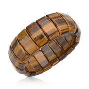 SHOP LC Beaded Bracelets for Women Tiger Eye Bracelet Men - Friendship Charm Cuff Bangle Boho Stretch Jewelry Birthday - Brown Birthday Christmas Gifts