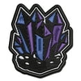 thumbnail image 1 of Crystal Geode Applique Multi-Color Embroidered Iron-On Patch - 2.5 Inch Small, 1 of 5