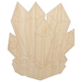 thumbnail image 1 of Crystal Geode Wood Shape Unfinished Piece Cutout Craft DIY Projects - 6.25 Inch Size - 1/8 Inch Thick, 1 of 7