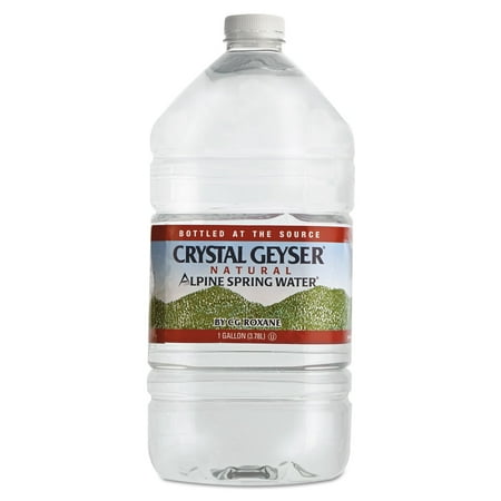Crystal Geyser Alpine Spring Water, 1 Gallon Bottle - (6 PACK)