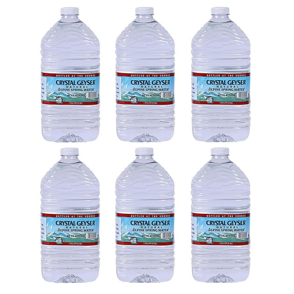 Crystal Geyser Alpine Spring Water, 128 Fl Oz, 6 Ct