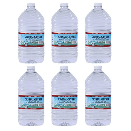 Crystal Geyser Alpine Spring Water, 128 Fl Oz, 6 Ct