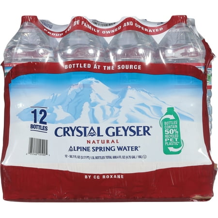 Crystal Geyser Alpine Spring Water 50.7 Fl Oz 12 Ct