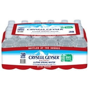 Crystal Geyser Alpine Spring Water Natural, 8 Ounce Bottles, 30-Pack