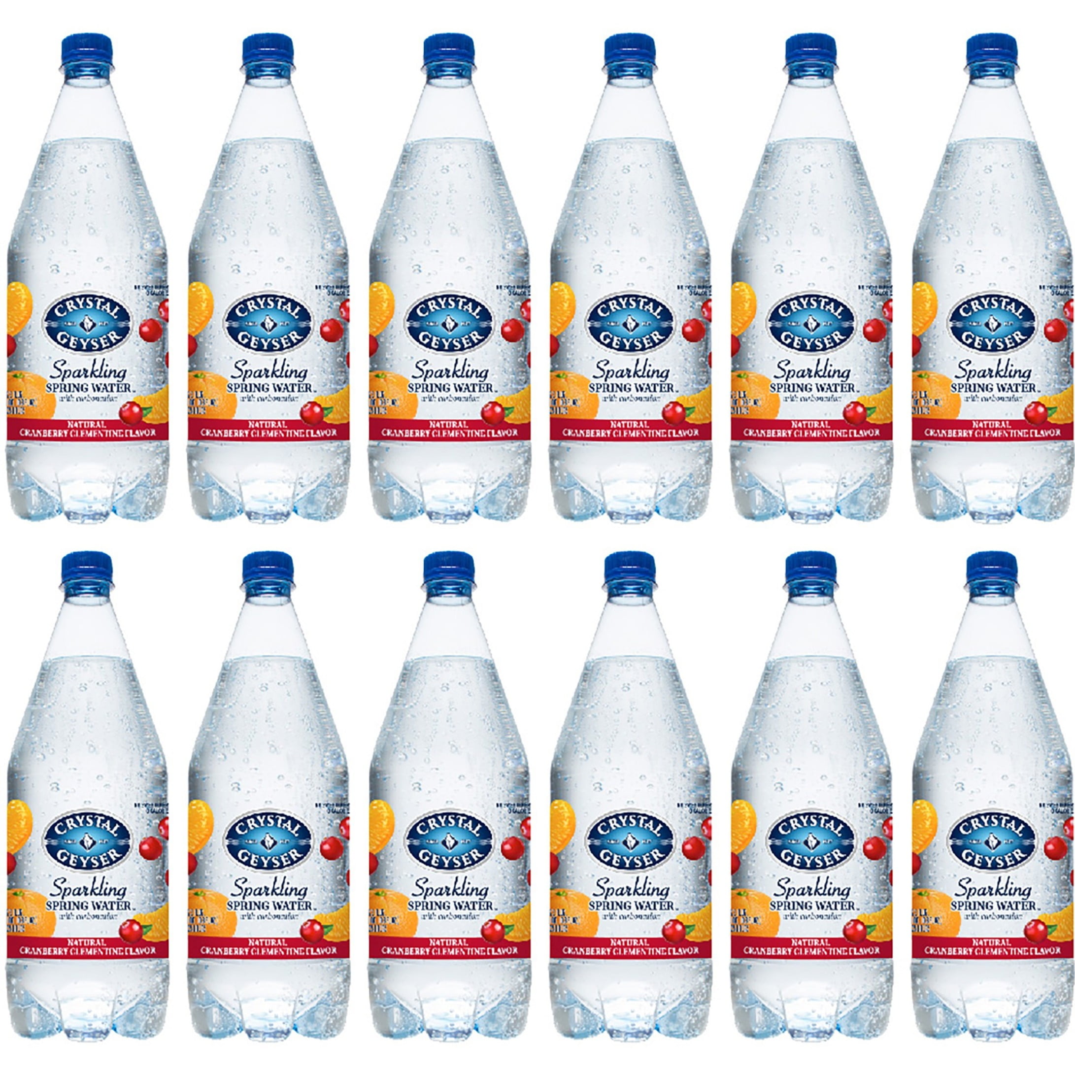 Crystal Geyser Natural Flavored Sparkling Spring Water, Cranberry