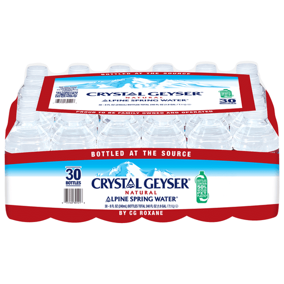 Generis Crystal Crystal Geyser Spring Water 8 fl oz 30 pack - Walmart.com