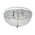 thumbnail image 1 of Crystal Glam 2 Light Ceiling Flush Mount, Chrome, 1 of 1