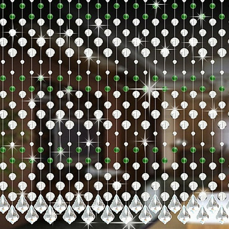 Curtain Crystal Glass Hang Bead Living Room Bedroom Window Door Wedding  Decors